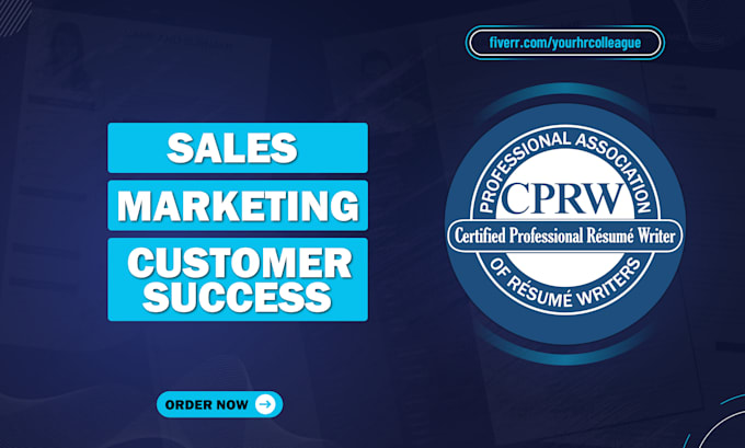 write a sales, marketing, bd, or customer success resume