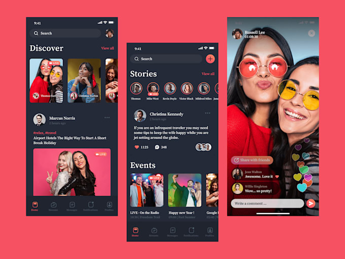 develop livestreaming app, streaming website, video streaming, streaming app,