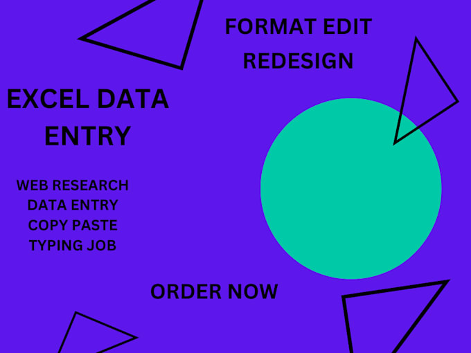 Do data entry, web research, copy paste by Jaideep_singh9 | Fiverr