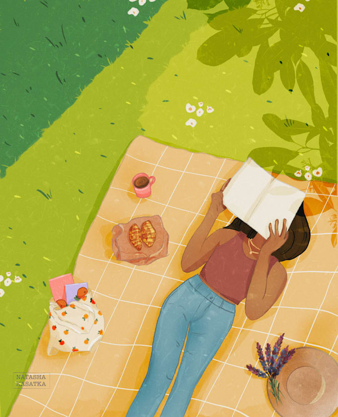 create sweet and cozy illustration
