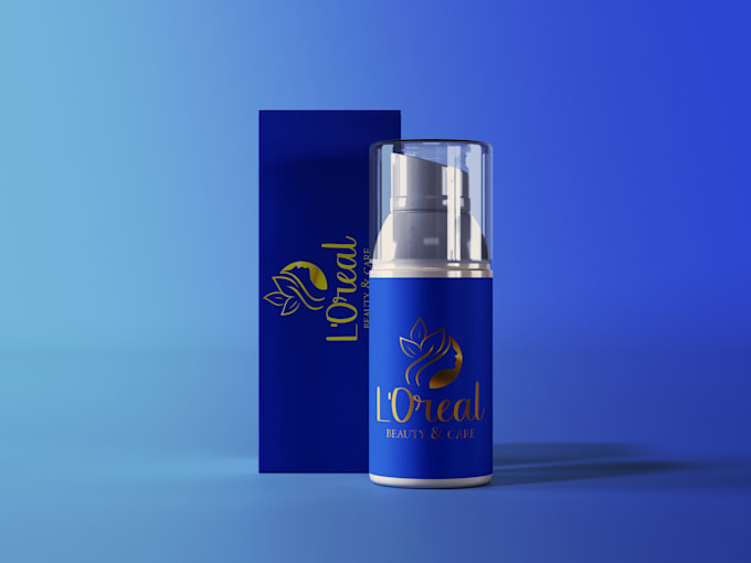 design elegant cosmetic label and unique label packaging