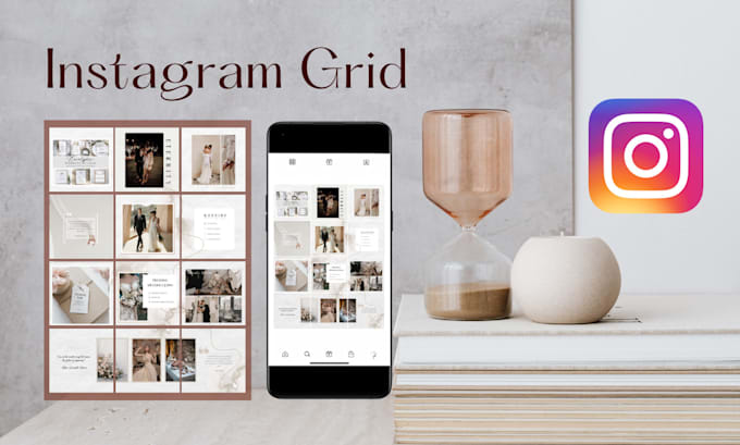 design aesthetic instagram puzzle feed, grid, and post
