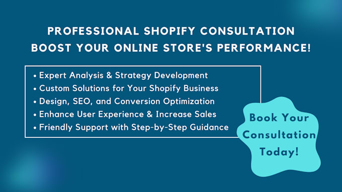 be your dedicated shopify coach, advisor, and strategy consultant