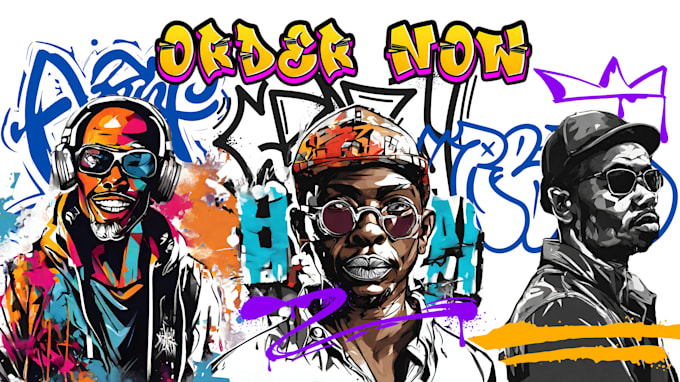 design any graffiti style artwork for tshirts,walls and more