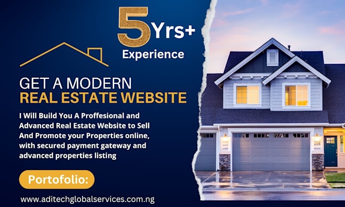 develop a proffesional real estate website