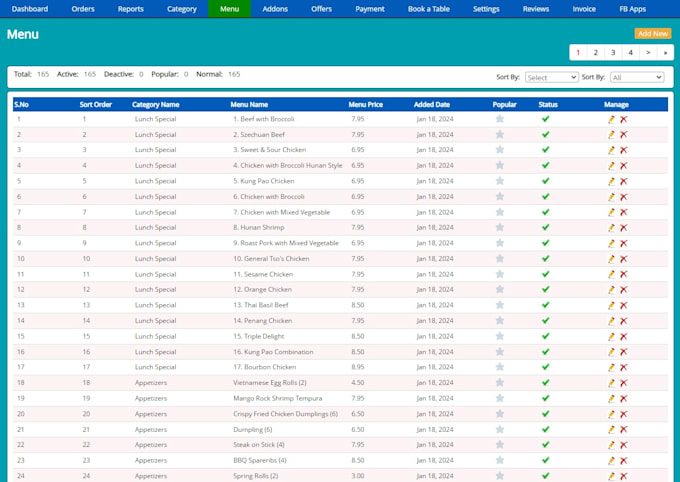 do restaurant menu data entry grubhub,clover, just eat etc