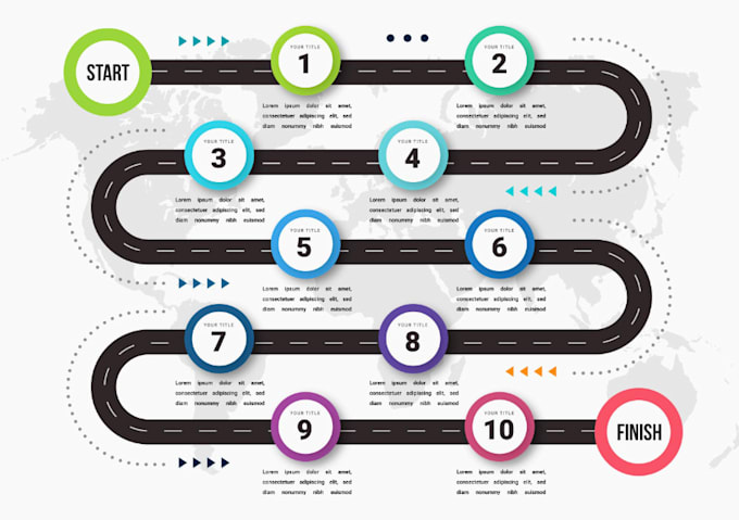 Design business infographic, flowchart,flow process,road map by ...