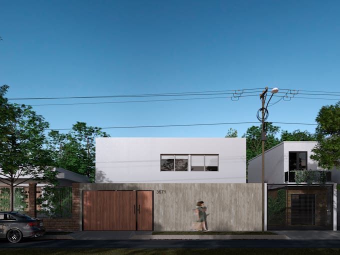 3d modeling and rendering for exterior or interior and smaller scale facades