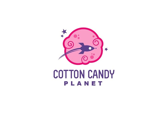design good looking cotton candy logo