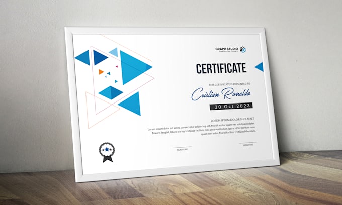 Do a professional certificate design by Mohima_aktar | Fiverr