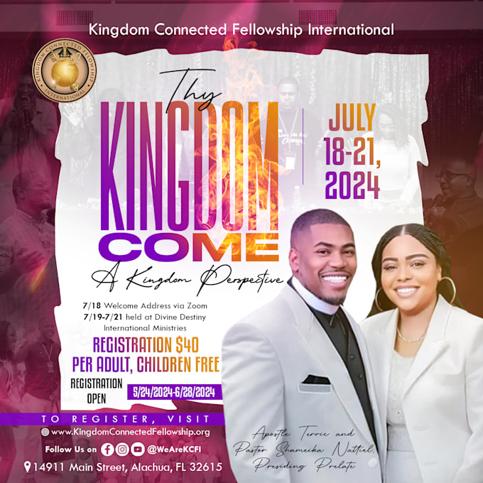 create a pro church event flyer design or postcard design