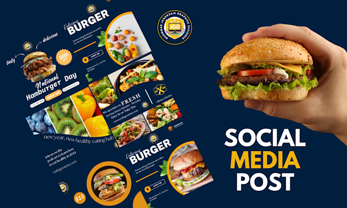 Homemade Food Posts Design pro social media food posts and canva templates by ...