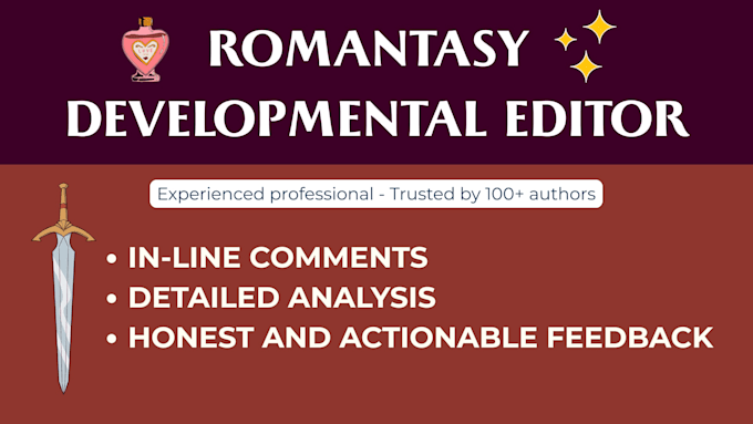 critique and developmentally edit your romantasy novel