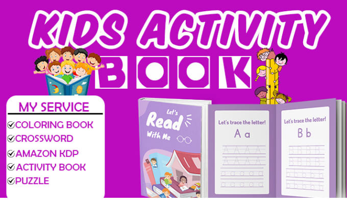Create crossword activity puzzle book for amazon kdp andcoloring
