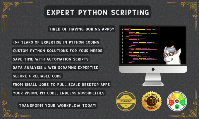 Create custom python scripts by Hovercommission | Fiverr