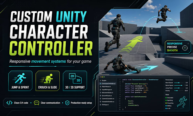 build a custom unity character controller