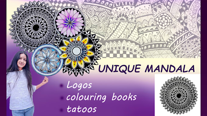 draw unique mandala art designs