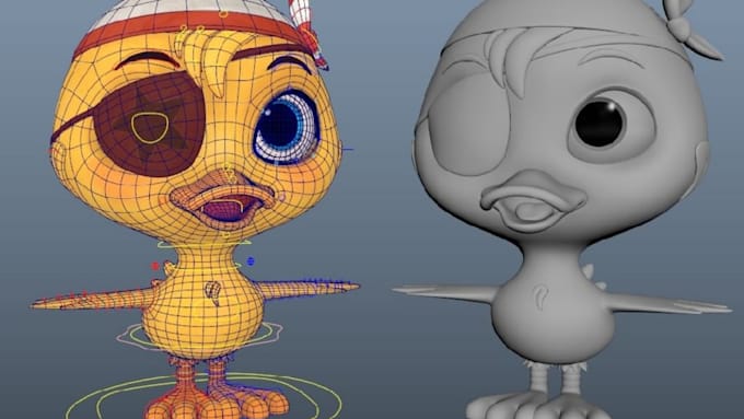 Do 3d model 3d cartoon, 3d character, 3d video animation, 3d character ...