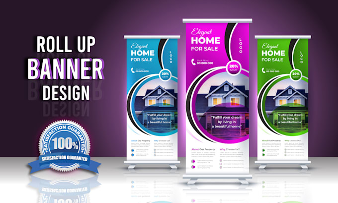 design roll up, retractable banner, and signage design