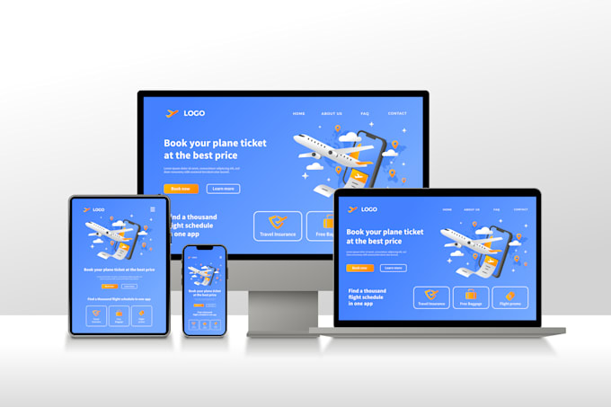 design and develop responsive website in dotnet, wordpress, php