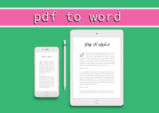 convert the pdf to word for your ebook publishing