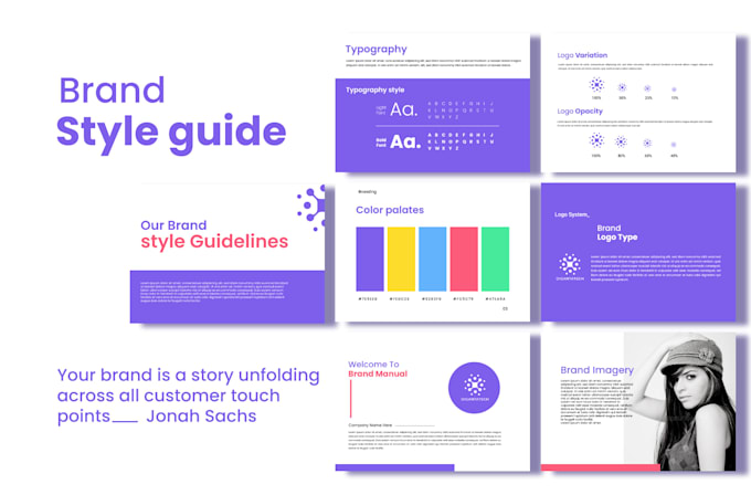 Do professional brand style guide design for your unique identity by ...