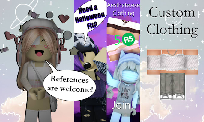 design customized high quality roblox clothing for you