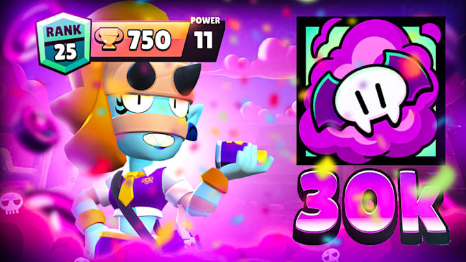 design you a professional brawl stars thumbnail for 8 USD