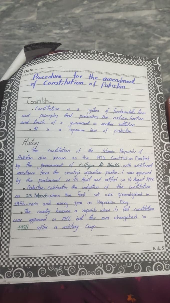 do written assigment work