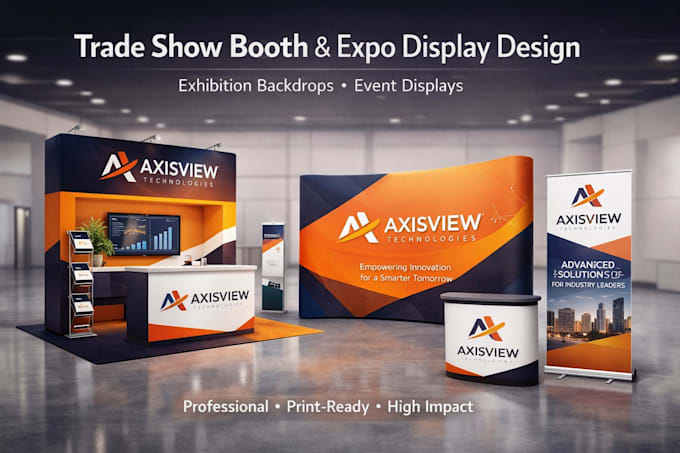 Design trade show booth backdrop and expo display for exhibitions by ...