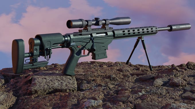 create 3d game ready props, assets, weapons, vehicle and other items