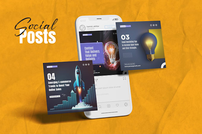 design social media content