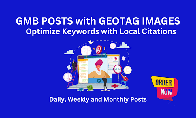 create gmb posts with geotagged images and local citations