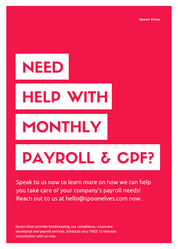 prepare your payroll, process cpf submission and ir8a forms