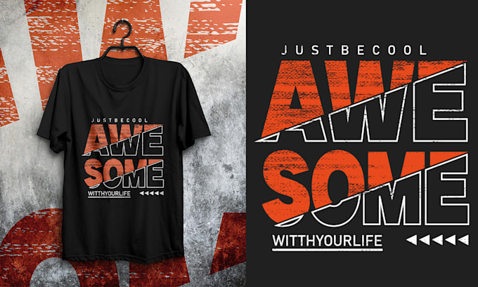 make typography custom and trendy t shirt t shirt design
