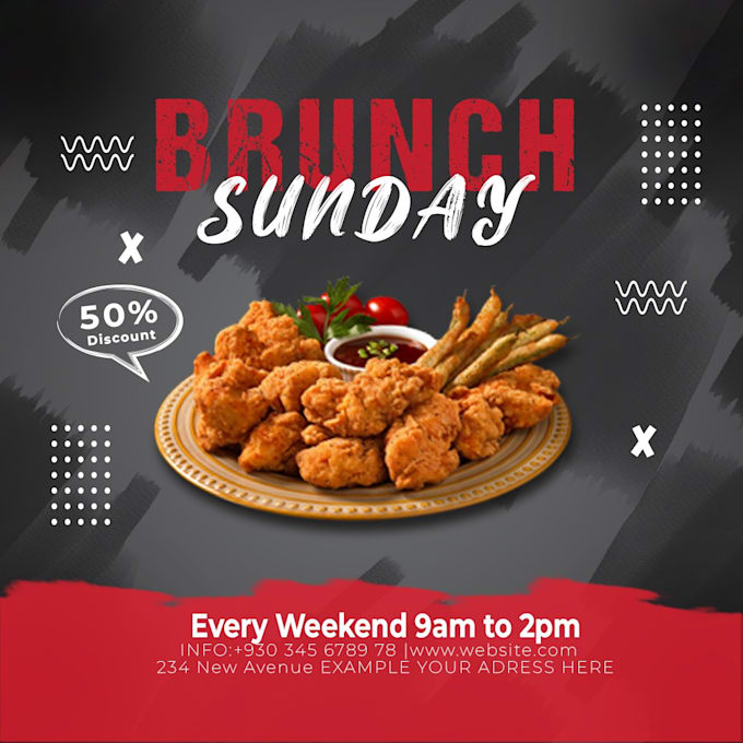 design creative food poster, party poster and much more
