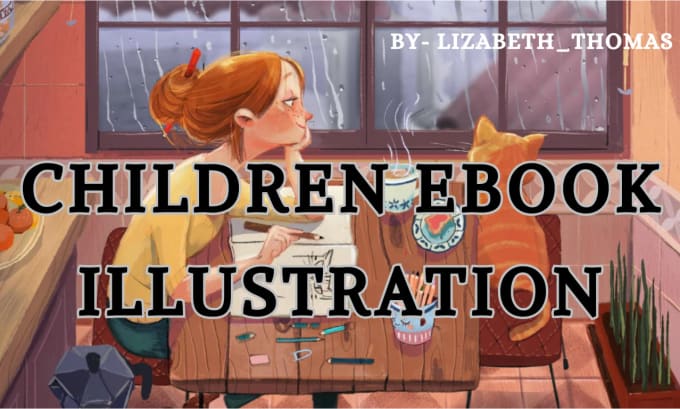 Do unique children ebook illustration, kids stories, coloring book ...