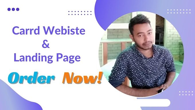 design a carrd landing page or website