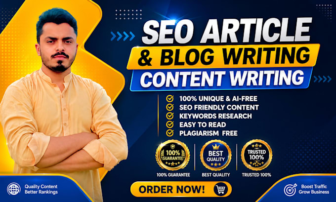 do content writing, unique and ai free articles or blog post for website ranking