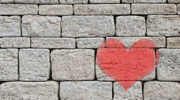 clear hidden heart wall blocks