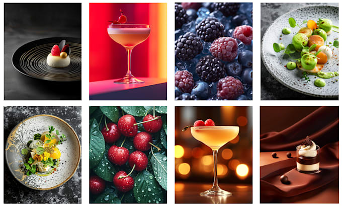 create an attractive food picture using ai