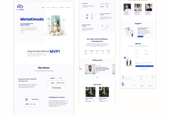create a professional figma website and landing page UI UX