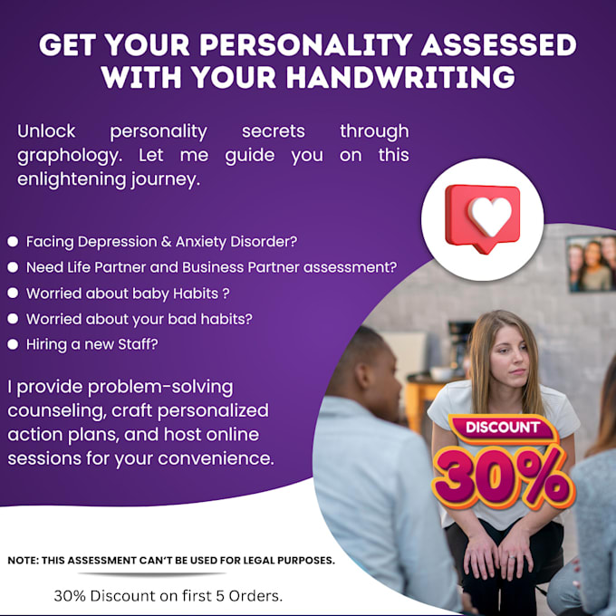 perform your handwriting analysis to reveal your personality