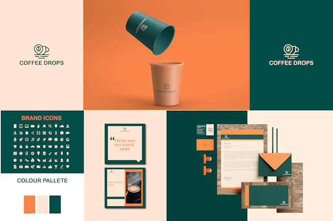 Do minimalist business logo and brand identity with complete branding ...
