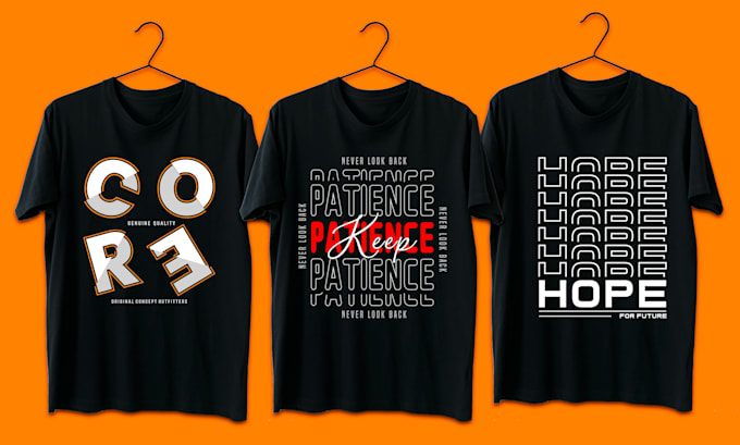 create minimalist typography t shirt design