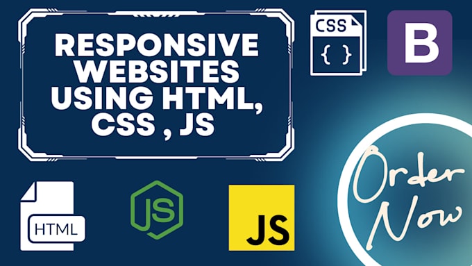 Create and design a responsive website using html, css and javascript ...