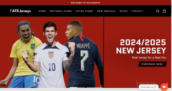 Football jersey website 2025