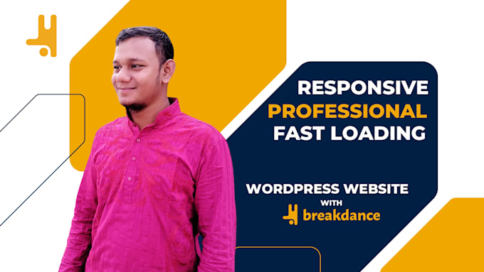build, rebuild responsive wordpress website with breakdance