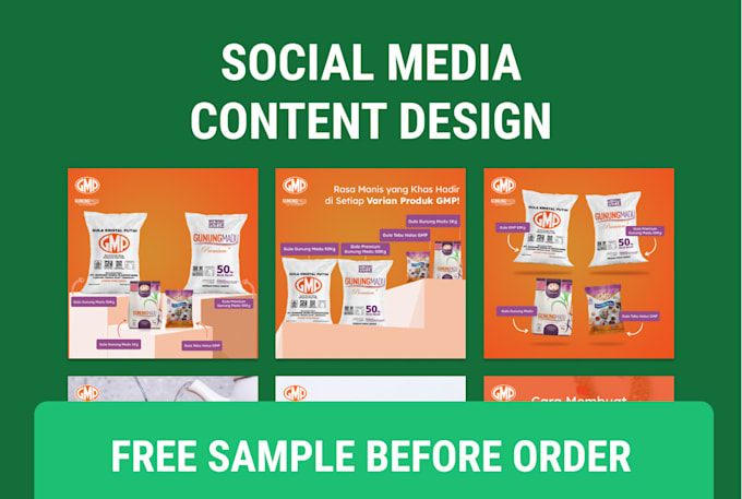 creative social media content design for your brand