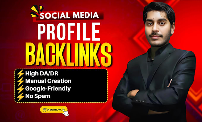 manually build high quality SEO social media profile backlinks